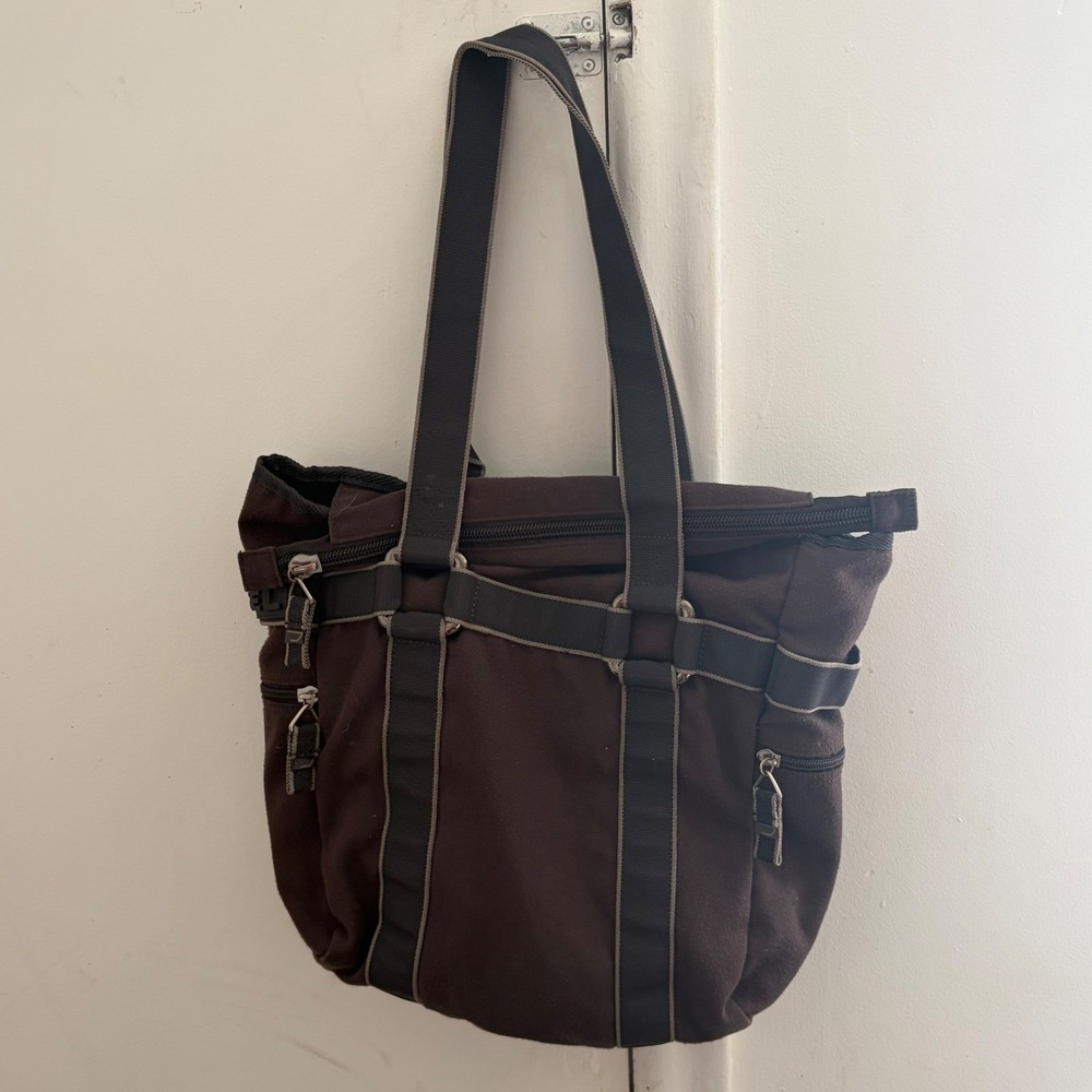 Diesel Brown Polyester Utility Tote Bag Zip Shoulder Bag Gorpcore RN93243 - Picture 10 of 10